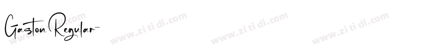 Gaston Regular字体转换